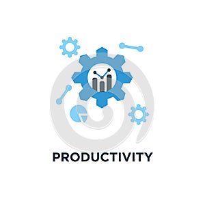 productivity icon. productive capacity concept symbol design, pe