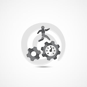 Productivity icon on white