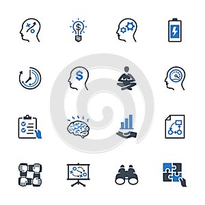 Productivity Improvement Icons Set 2 - Blue Series