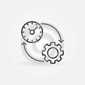 Productivity line icon