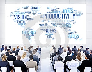 Productivity Mission Strategy Business World Vision Concept