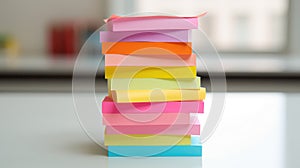 productivity office paper stack