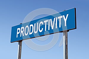 Productivity signpost photo