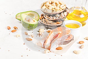 Products with healthy fats