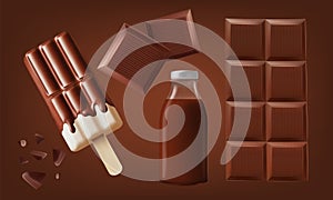 Products made from chocolate mesg gradient wes used