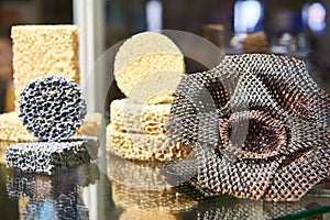 Products made of plastic alumina at exhibition