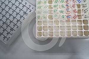 The products samples including RNA and protein are collected in 1.5ml of microtube and put them on the cryovial storage box.