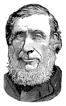 Prof. John Tyndall, vintage illustration