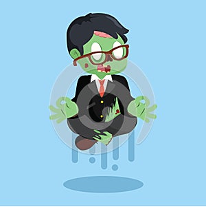 Profesion zombie character cute cartoon photo