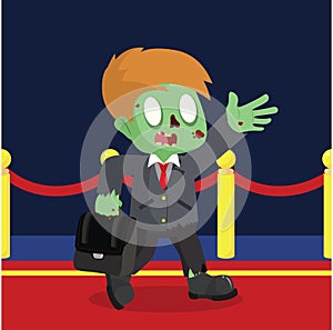 Profesion zombie character cute cartoon photo