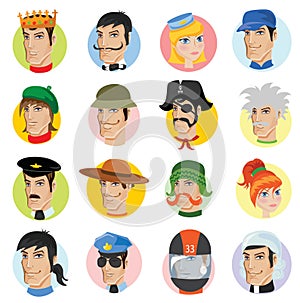 Profession avatar icons
