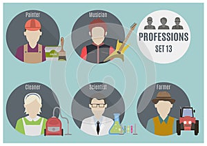 Profession people. Set 13