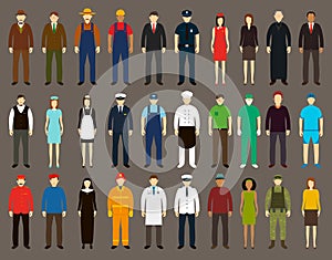 Profession People set. Vector