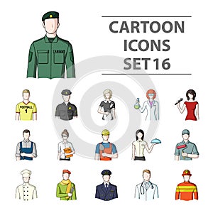 Profession related icon set