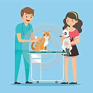 Profession veterinarian vector photo