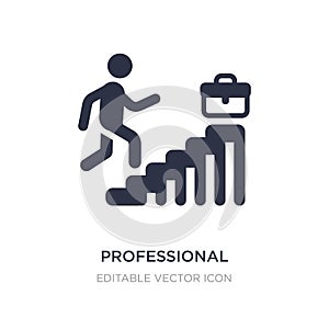 professional advance icon on white background. Simple element illustration from Business concept