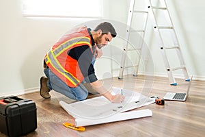 Contractor making some changes on the construction plans