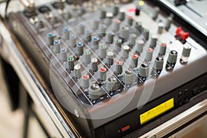Professional audio mixing console