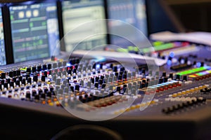 Audio Mixing Console Studio