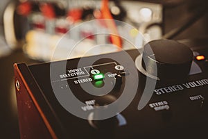 Professional preamp in studio