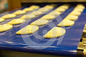 Professional bakery equipment, pastry conveyor photo