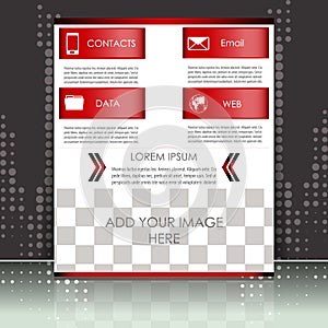 Professional business flyer template or corporate