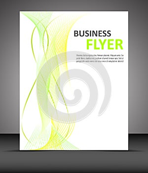 Professional business flyer template or corporate banner