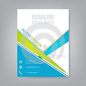 Professional business flyer template or corporate banner