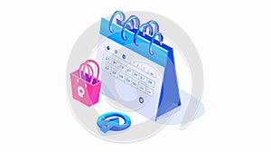 Professional Calendar Page with Highlighted 27th Date for Planning and Scheduling photo