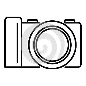 Professional camera icon outline vector. Photography camcorder