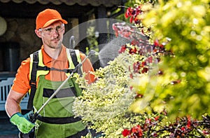 Professional Caucasian Gardener Insecticide Garden Trees