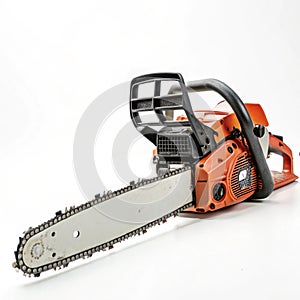 Chainsaw isolated on white background