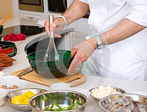 Professional chef hands