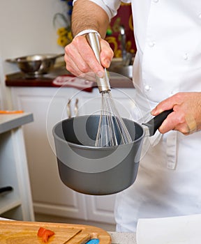 Professional chef hands