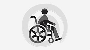 Professional Chronic Illness Icon for Disability Related Concepts