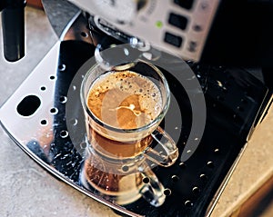 Professional coffee machine for home use.