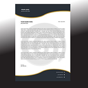 Professional Colorful Business Letterhead Template