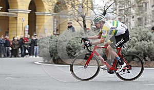 Professional competition cycling race of milano sanremo