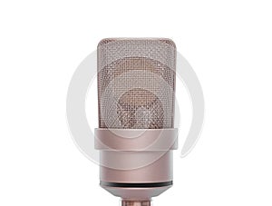 Professional condenser microphoneisolated on white.