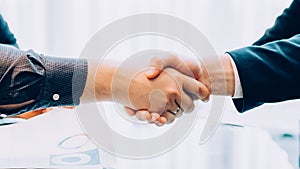 Professional cooperation business partners deal