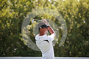 The professional czech golfer player OndÃâ¢ej Leiser.