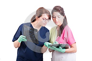 Professional dental team