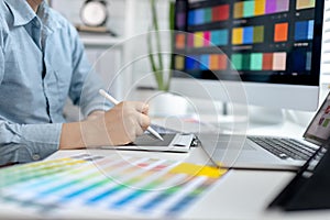 Professional development programmers are choosing color schemes to decorate their website