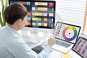 Professional development programmers are choosing color schemes to decorate their website