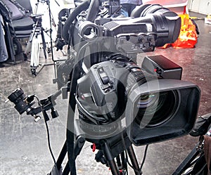 Professional digital video camera.