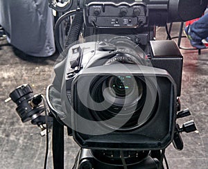 Professional digital video camera.