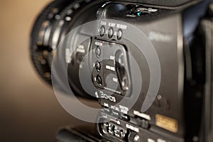 Professional digital video camera.