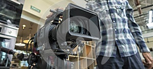 Professional digital video camera. accessories for 4k video cameras.