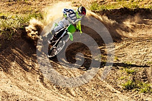 Professional dirt bike rider