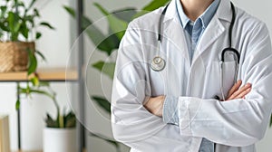 The doctor with stethoscope.AI generated